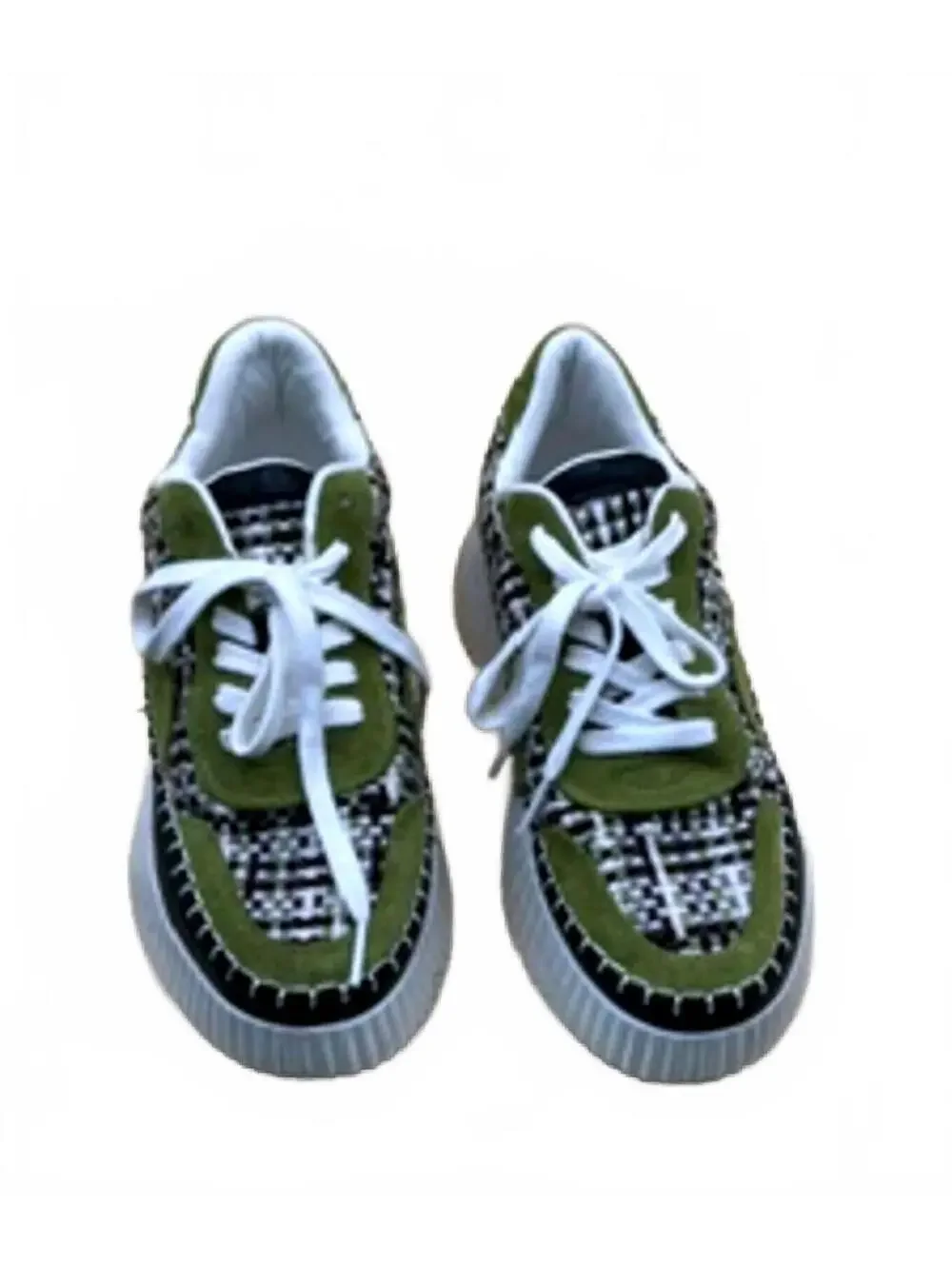 COCONUTS by Matisse Go To Platform Lace Up Women's Green Sneakers Casual Shoes